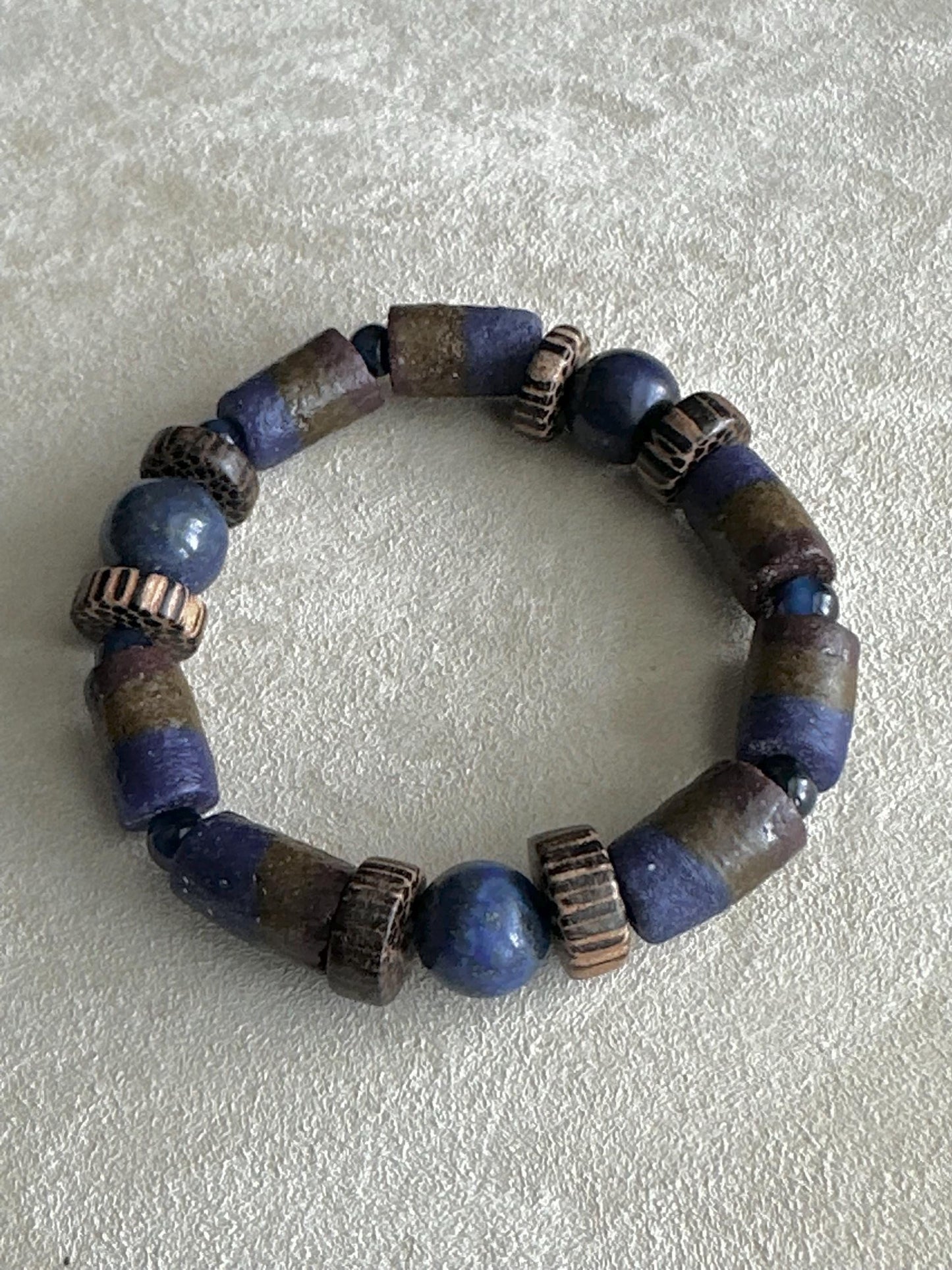 Krobo Glass Beaded - Handmade by Attrice- OOAK