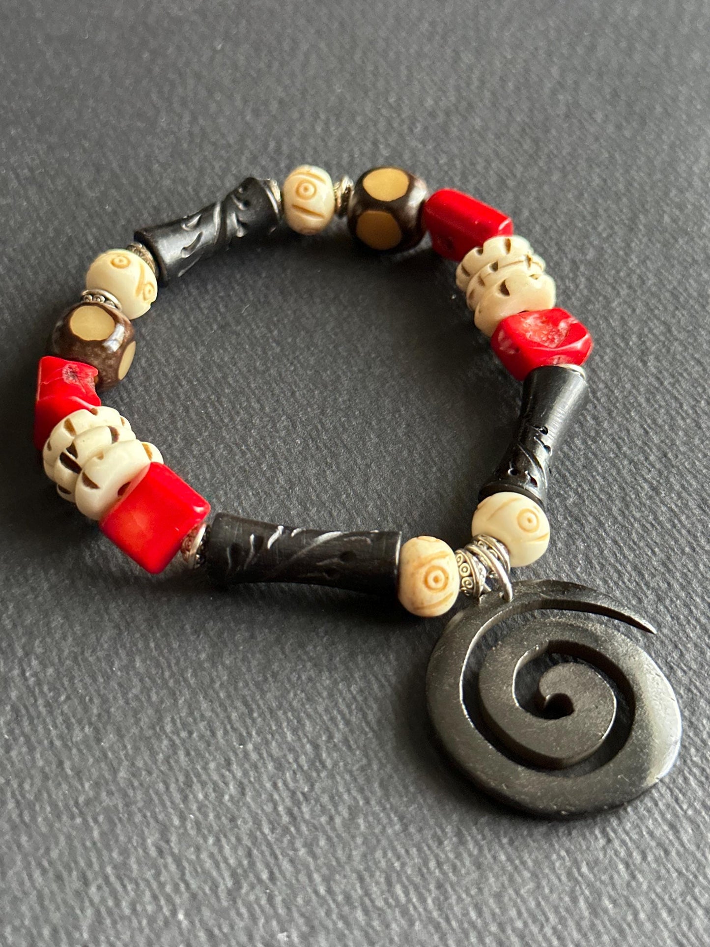 Bohomian Chic Stackable Statement One Of A Kind Bracelet | Handmade by Attrice