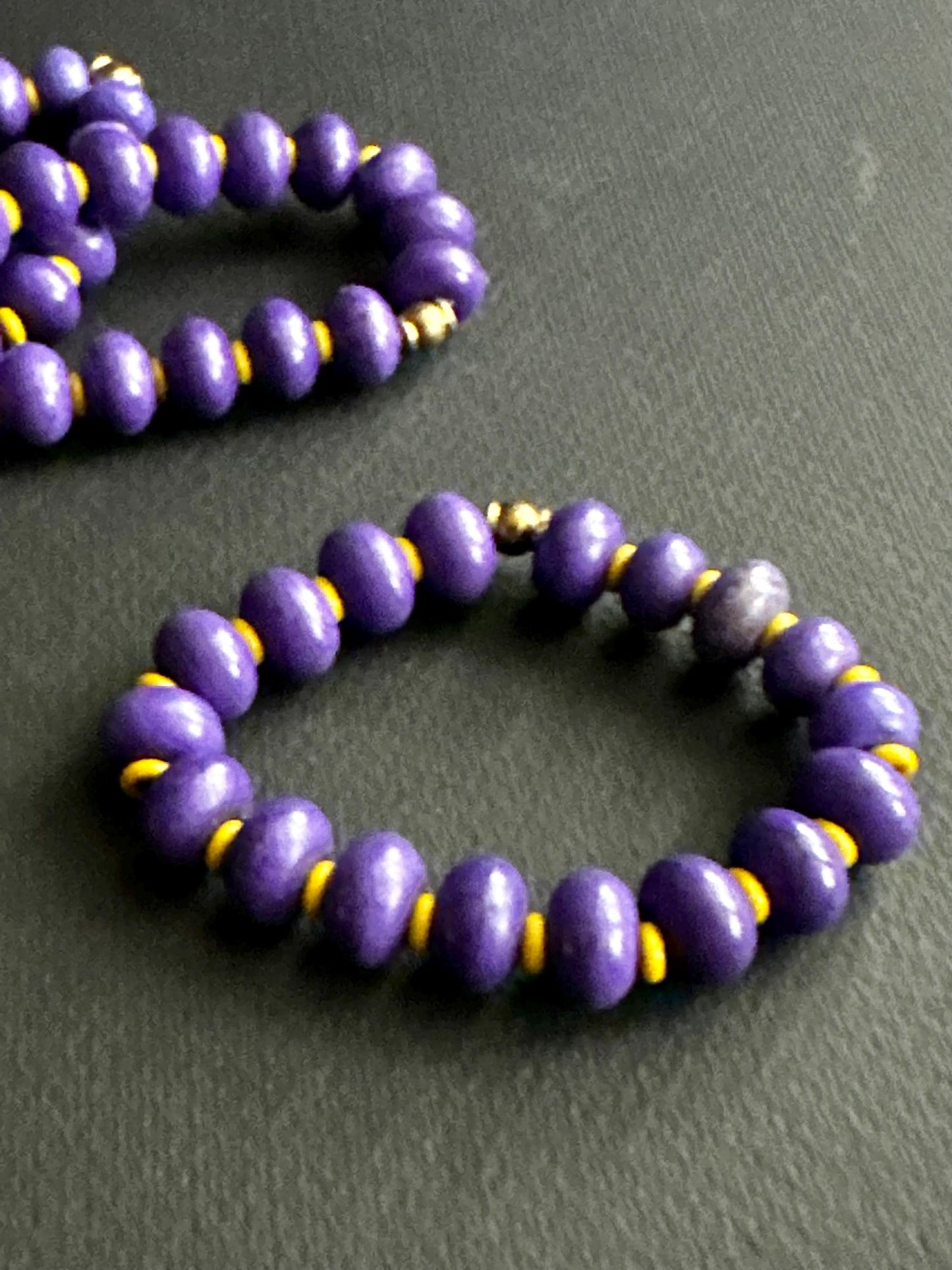Purple and Gold Bracelet #3